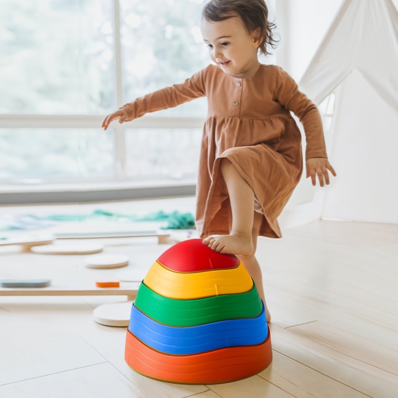 Tiny Land Toddler and Kids Stepping Stones – Rainbow Color