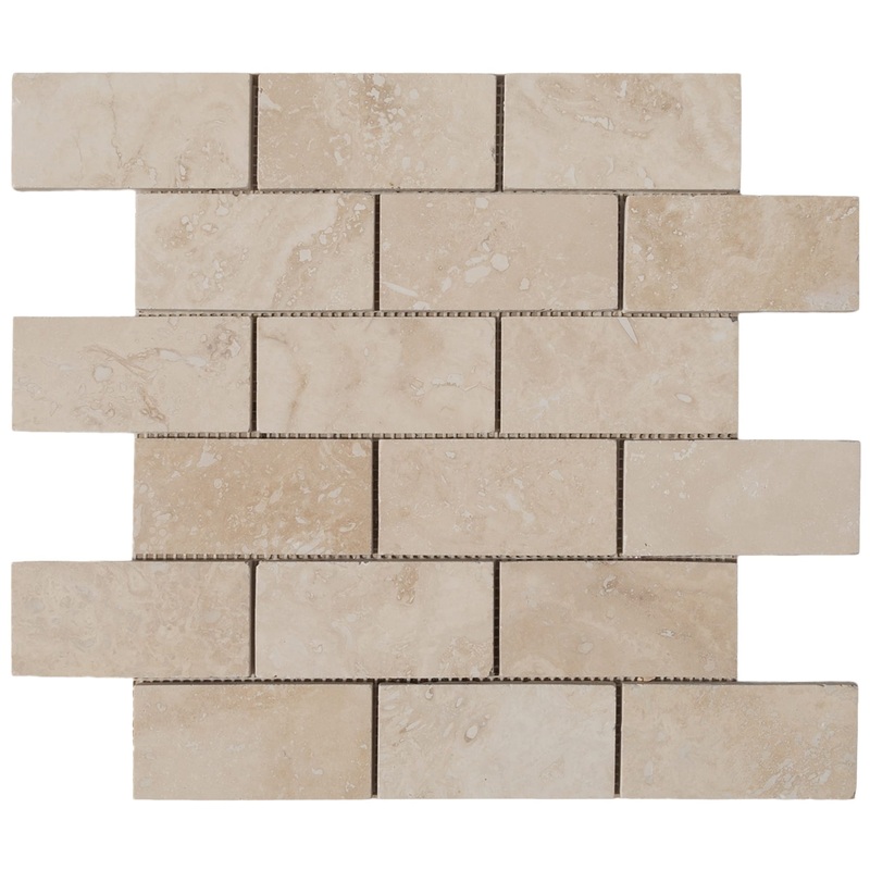 Light Beige Travertine Honed Mosaic Floor and Wall Tile – Livfloors Collection