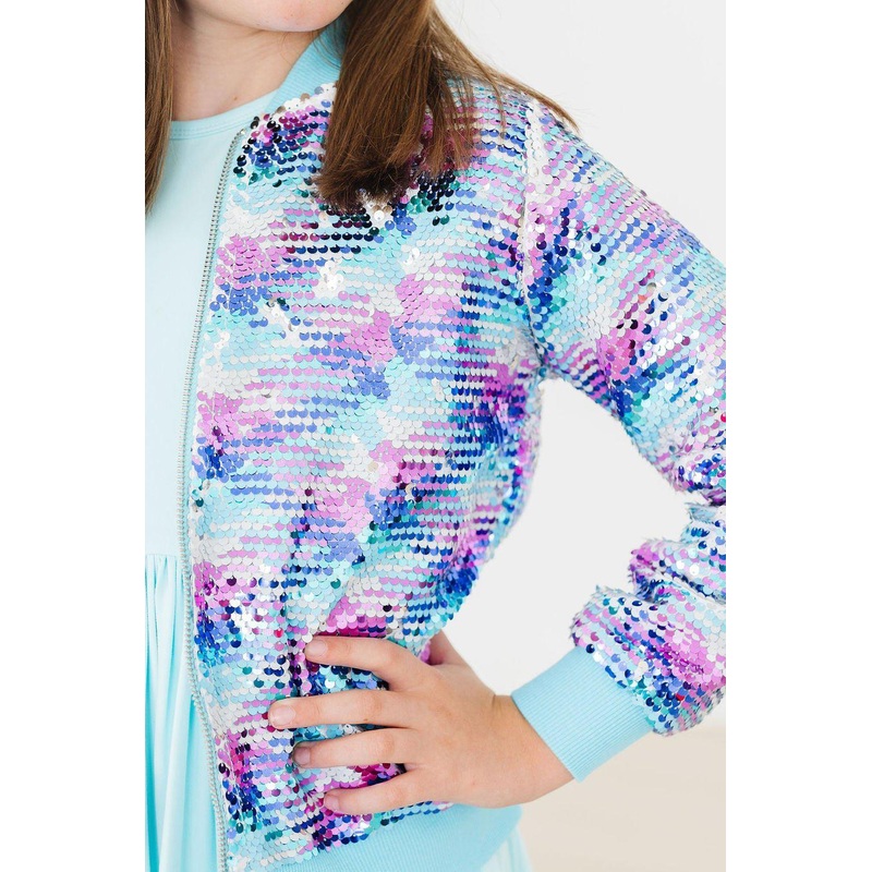 Mermaid Flip Sequin Jacket|2T|3T|4T|5/6|7/8|9/10|11/12