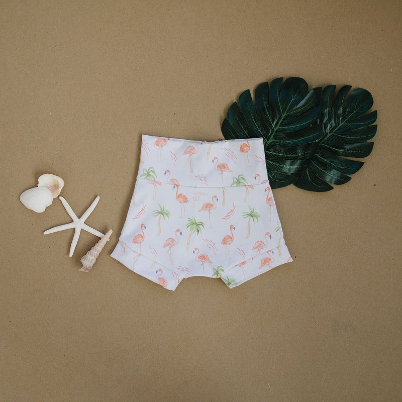Peach Flamingo Shorties (Matching)