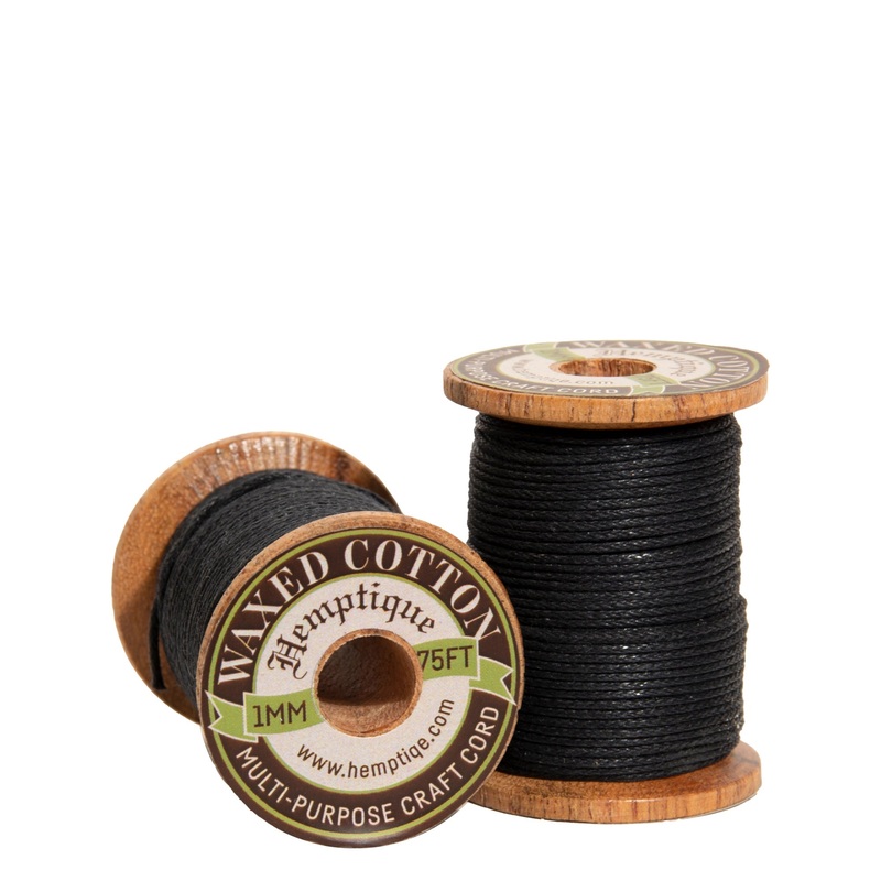 Waxed Cotton Cord on Wood Spools