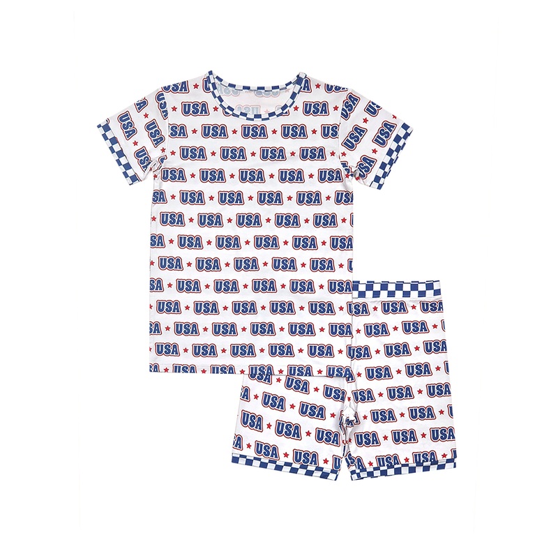 Bamboo Shorts Set | USA|18-24M|2T|3T|4T|5T|6-7Y|8-9Y