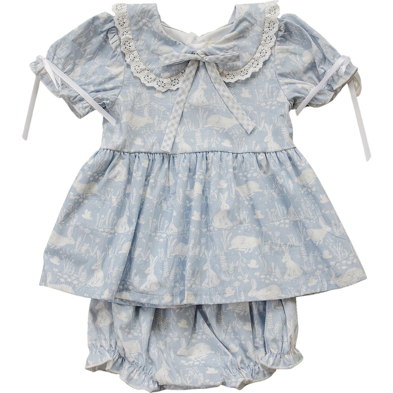 Blue Bunny Bloomer Set|18|2T