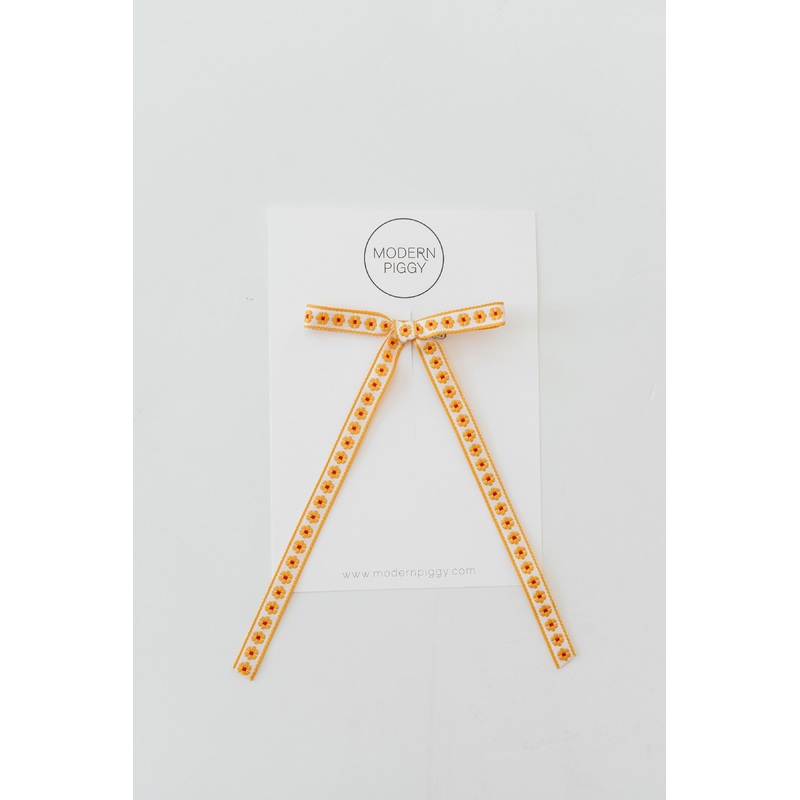 Daisy Chain- Yellow | Statement Ribbon Bow