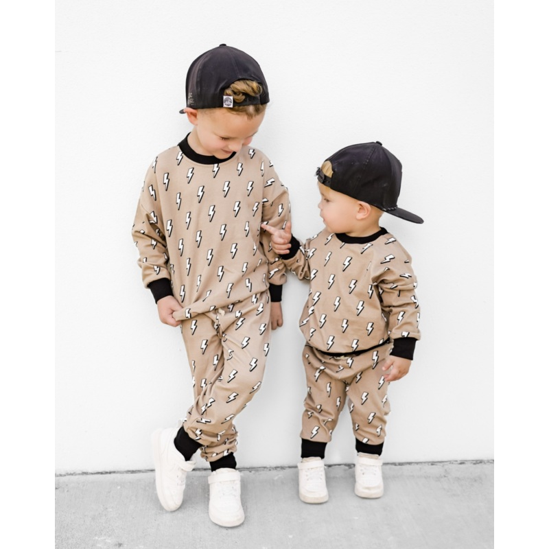 Jogger Set | Lightning Bolt|0-3M|3-6M|6-12M|12-18M|18-24M|2T|3T|4T|5T|6-7Y|8-9Y