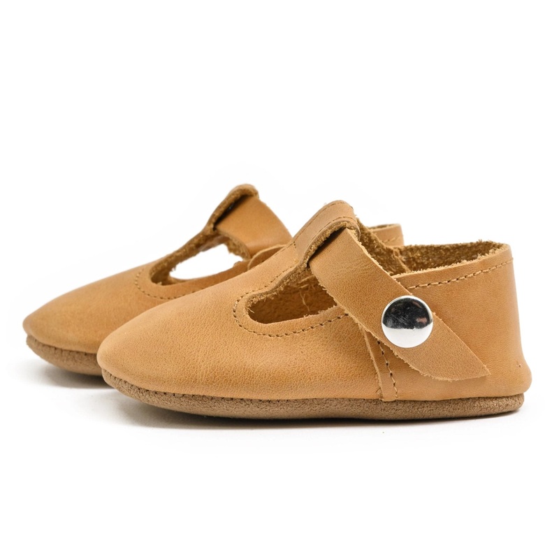 Natural – T-Strap Mary Jane – Soft Sole
