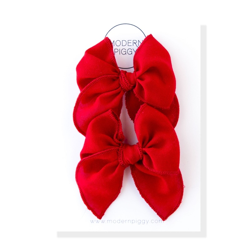 Red | Pigtail Set – Petite Party Bow