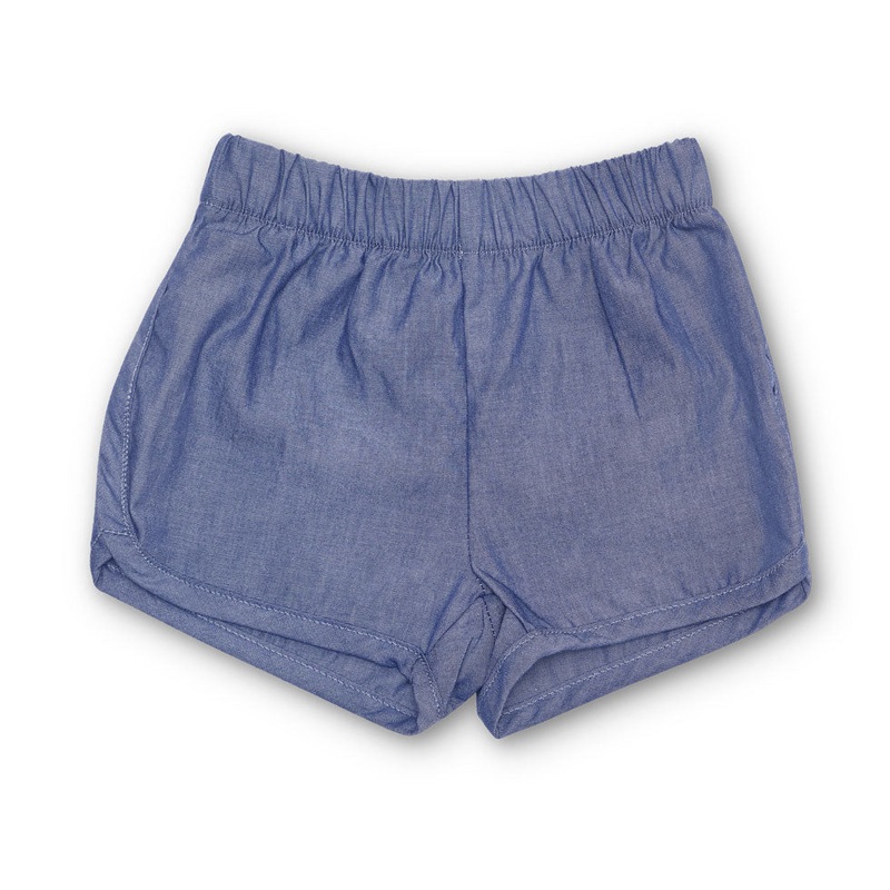 Shorts – Chambray|3-6 mo.|6-12 mo.|12-18 mo.|18-24 mo.|Chambray