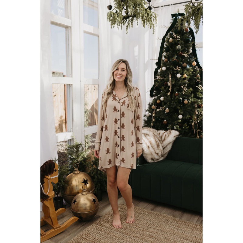 Women’s Bamboo Sleeping Dress | Gingerbread