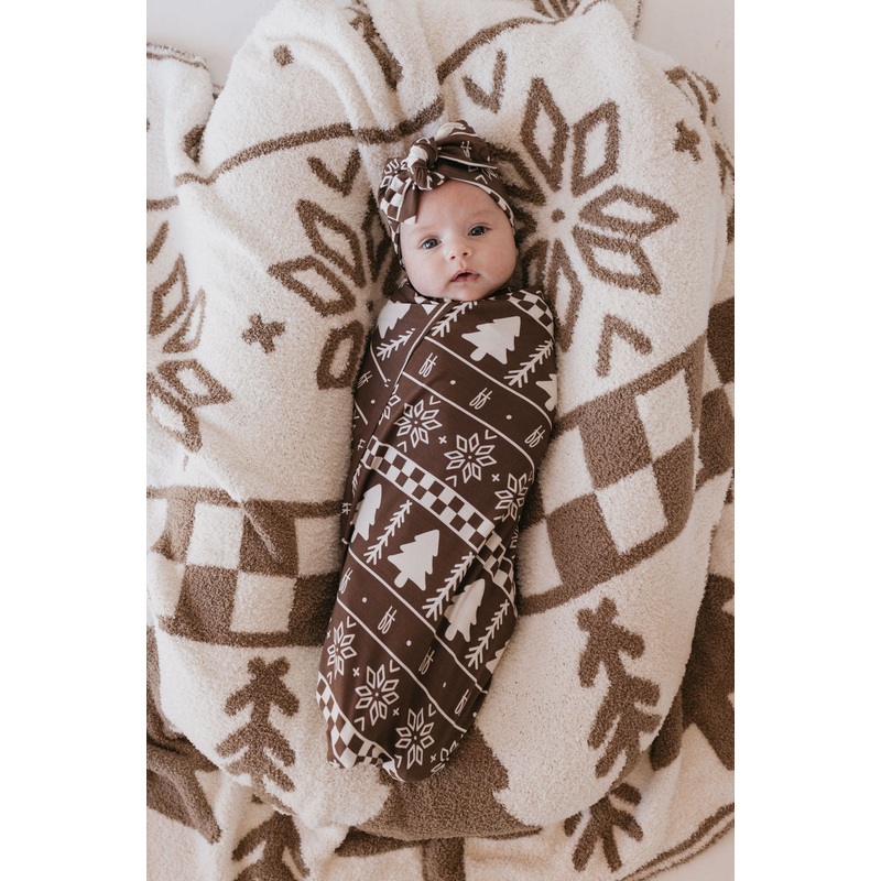 Bamboo Swaddle | Forever Fair Isle