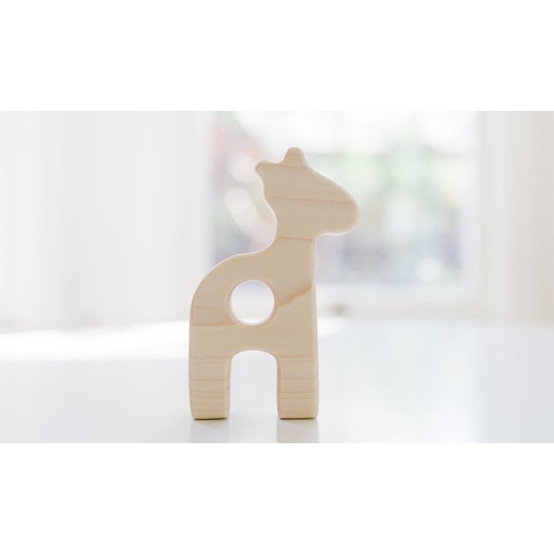 Giraffe Wooden Baby Grasping Toy