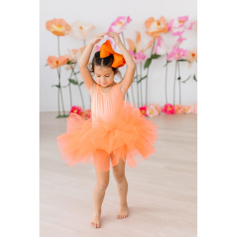 Neon Coral Tank Tutu Leotard|6-12M|12-24M|2T|3T|4T|5/6|7/8