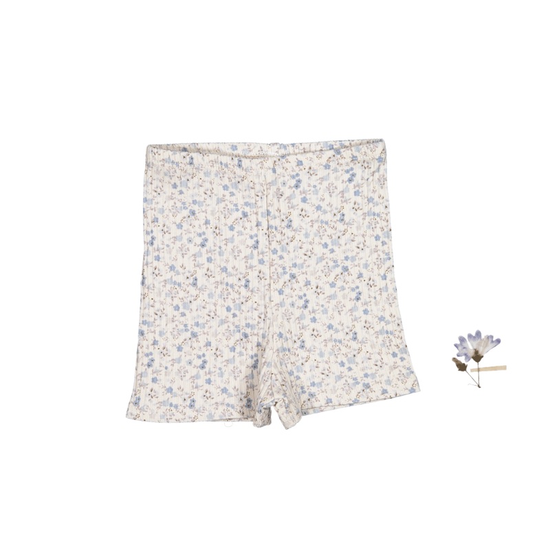 The Printed Short  – Dusty Blue Floral