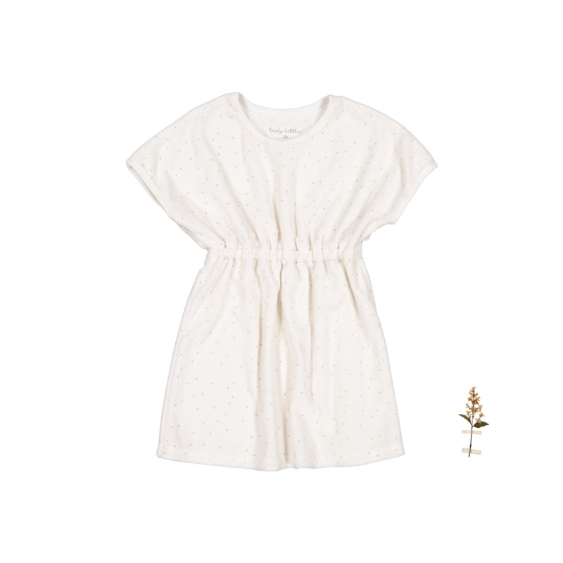 The Terry Dress – Pearl Dot|18m|24m|36m|4y|6y|8y