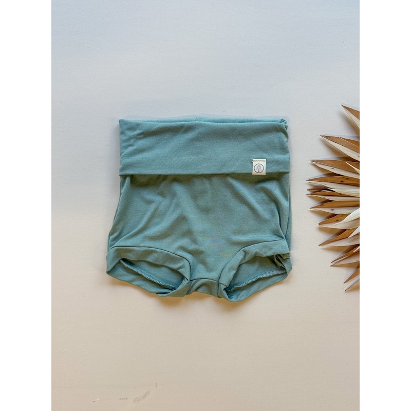 Fold-Over Bloomers | Baby & Toddler | Luxury Bamboo | Seafoam