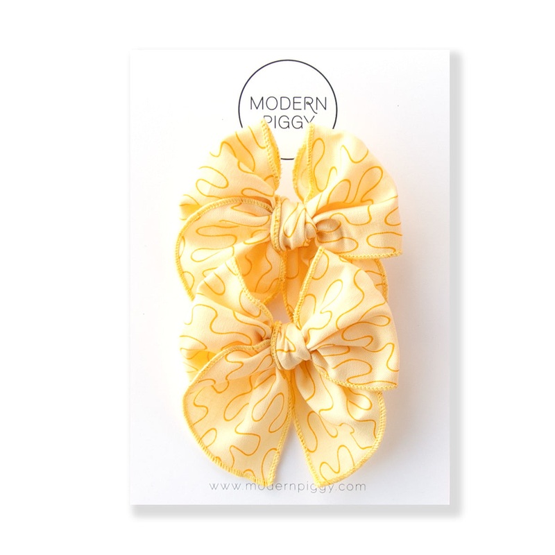 Lemonade | Pigtail Set – Petite Party Bow