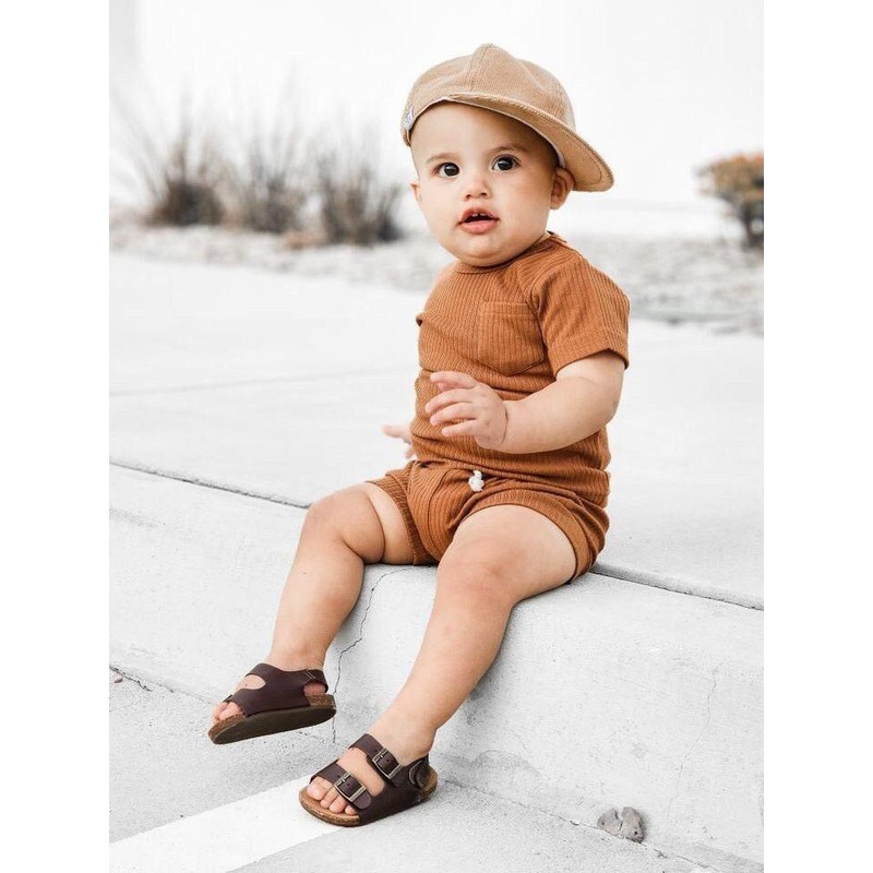 Organic Cotton Ribbed 2pc Outfit – more colors