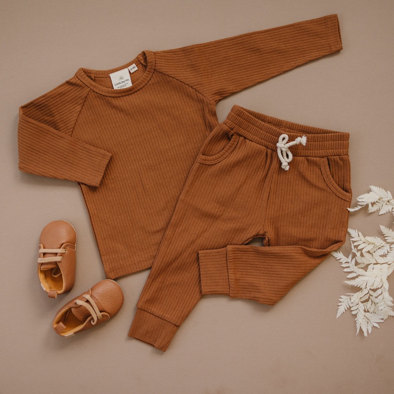 Organic Cotton Ribbed 2pc Set|0-3 months|3-6 months|6-12 months|12-18 months|18-24 months|2T|3T|4T