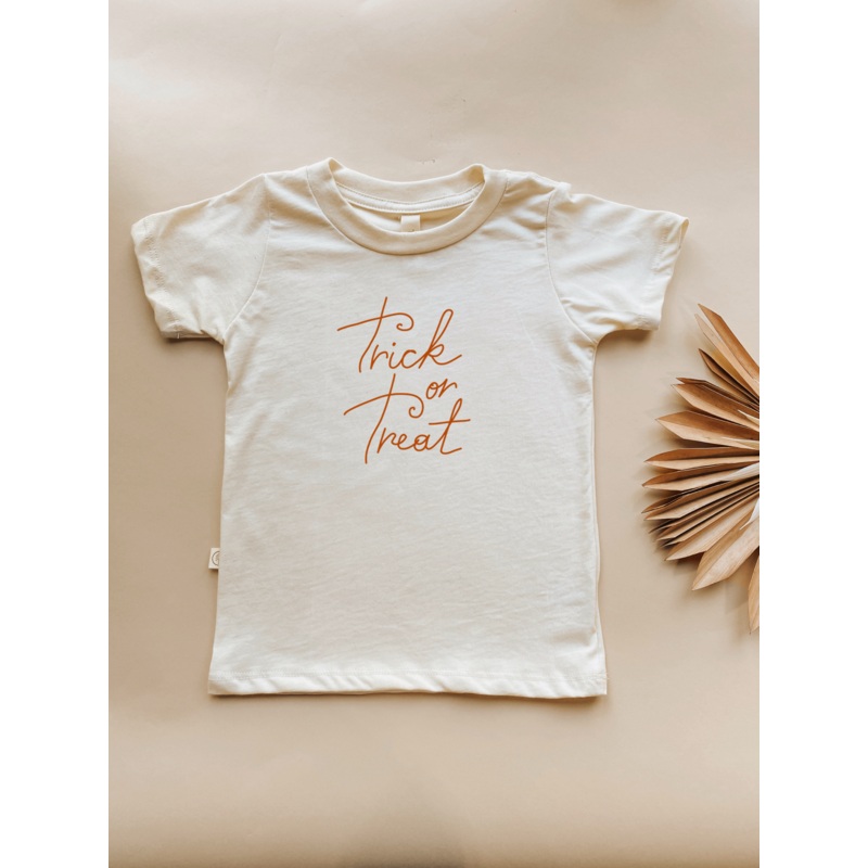 Toddler Crew Neck Tee | Trick or Treat | Organic Cotton