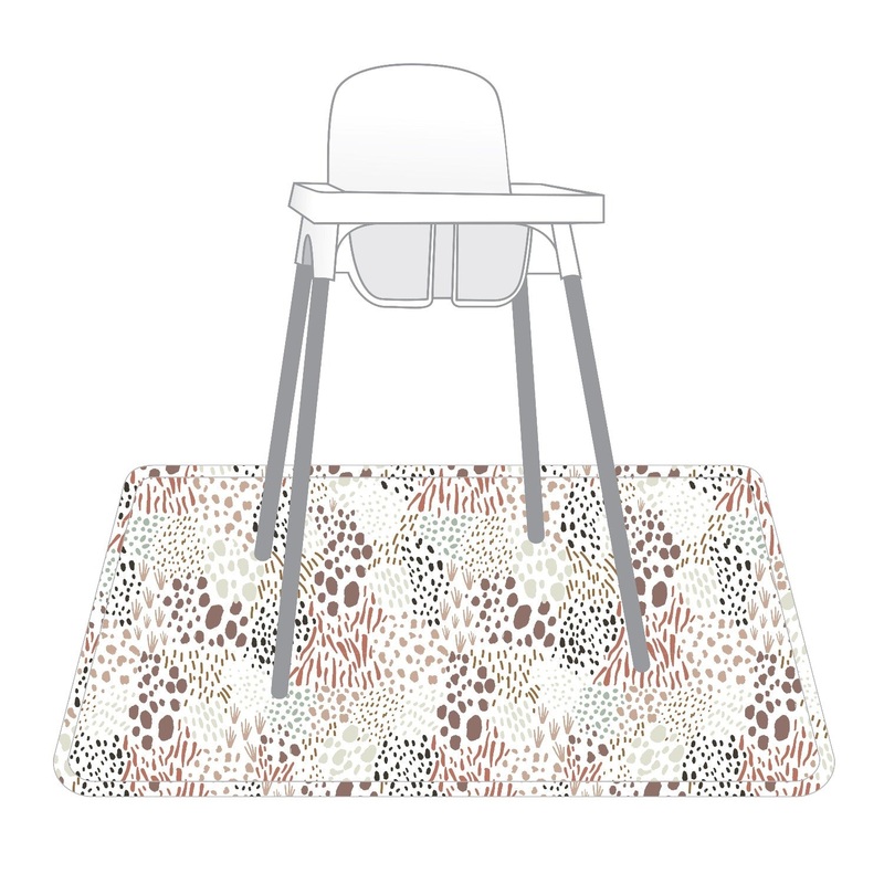 Wild Splash Mat – A Waterproof Catch-All for Highchair Spills and More!