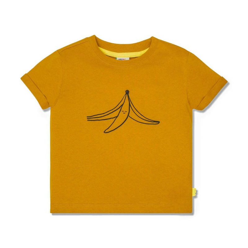 Banana peel Kid T-Shirt|2Y|3Y|4Y|5Y|6Y|8Y|10Y|Caramel/Banana
