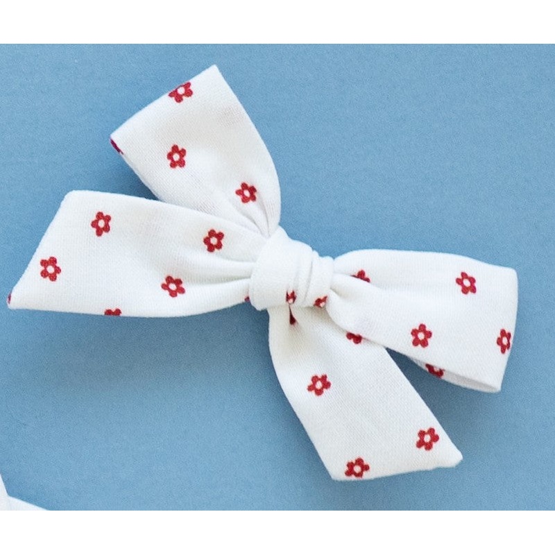 Indy Bloom- Red | Pigtail Set – Hand-tied Bow