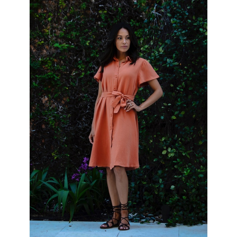 Magali Dress – Clay|S|M|L