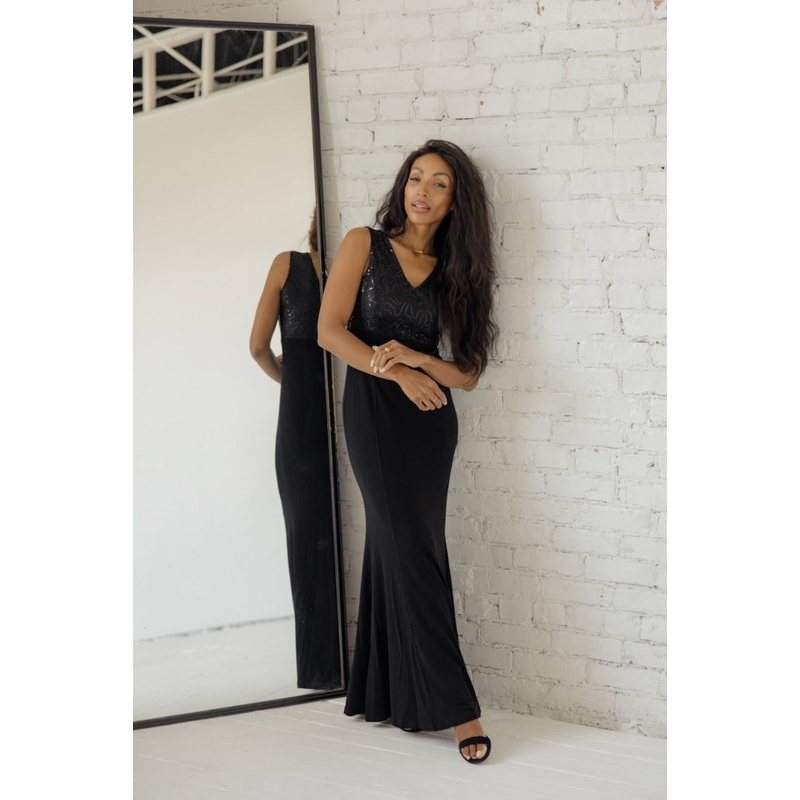 SALT Gala Timeless Sequin Detail Dress