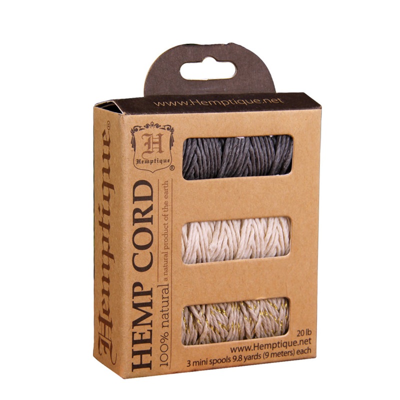 #20 Hemp Cord 3-Pack Mini Spools