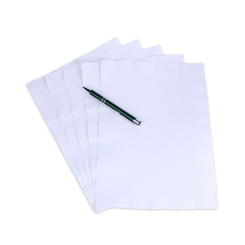 A4 (125GSM) White 50 Sheet Pack Handmade Hemp Paper