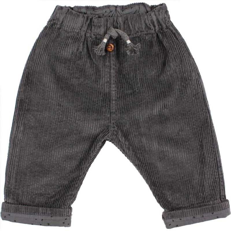 Baby Corduroy Pants w/ Back Pockets – Antracite
