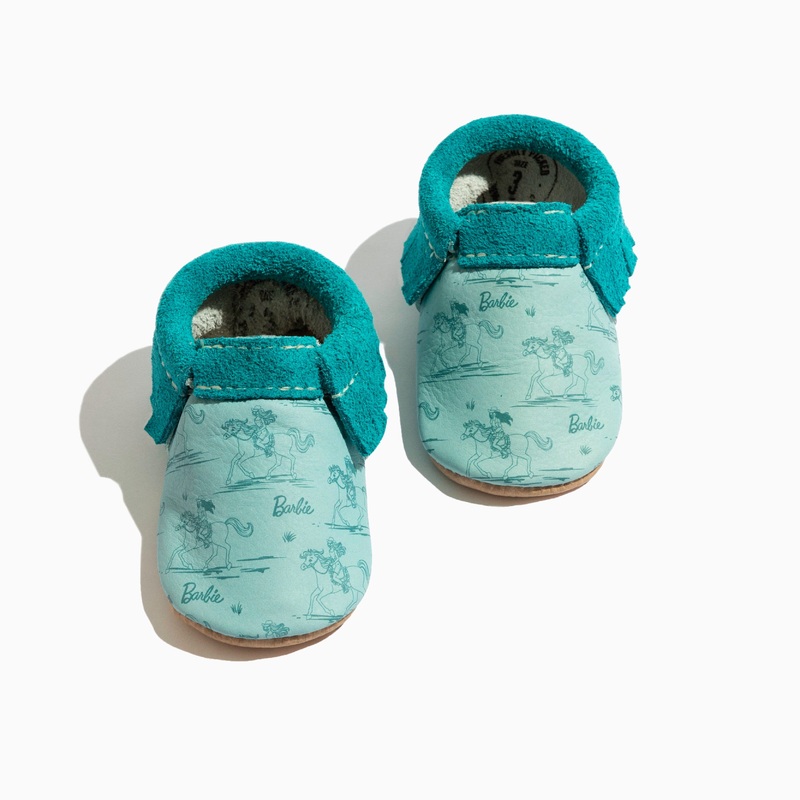 Barbie Horse Girl Moccasin Baby Shoe