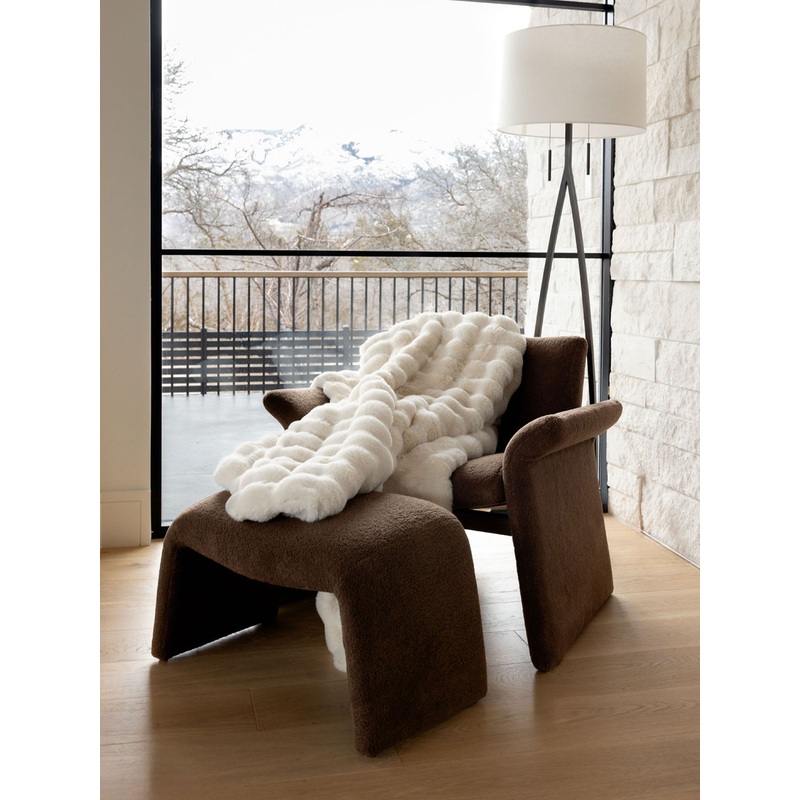 Bubble Cuddle Blanket|Light Grey|Walnut|Creme|Throw|Oversized Throw