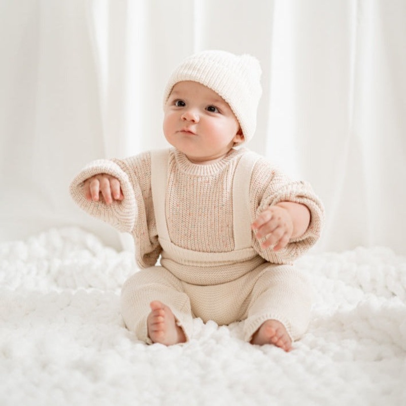 Chunky Knit Sweater|NB|0-3M|3-6M|6-9M|9-12M|12-18M|18-24M|2-3T|Coconut Milk|Sprinkle|Oatmeal|Vanilla|Oatmeal Sprinkle