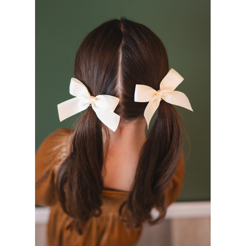 Eggnog | Pigtail Set – Ribbon Bow