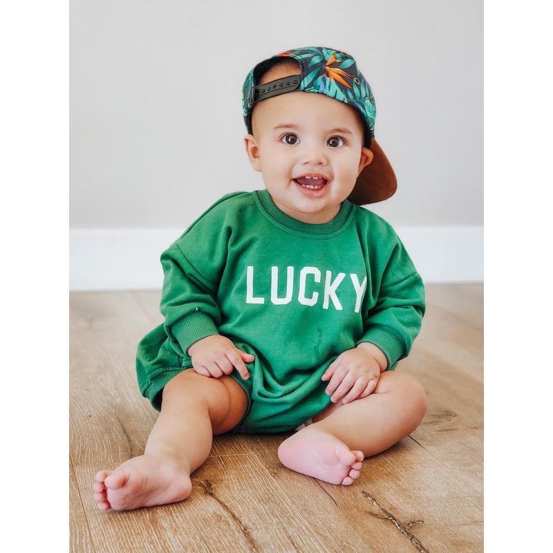 Lucky Sweatshirt Romper – more colors