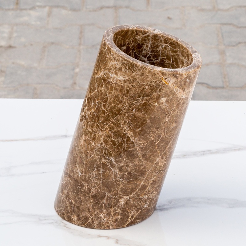Marble Wine Cooler Sloped Design Polished (D)4.5 (H)9.5 – Belair Collection