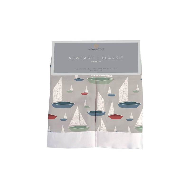 Marina Sailboats Bamboo Newcastle Blankie