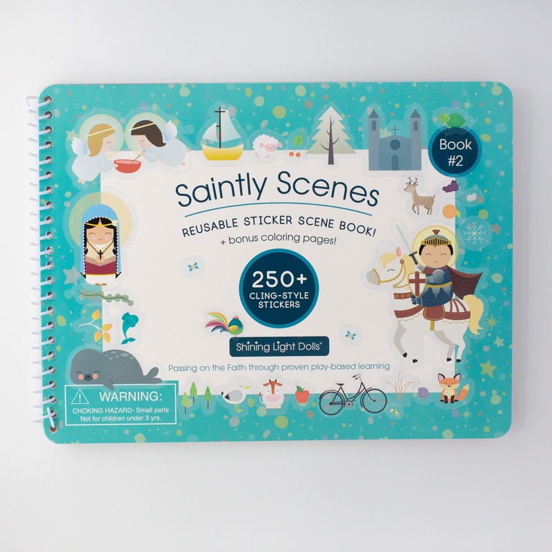 Saintly Scenes Book #2 – Reusable Sticker Scene and Coloring Book