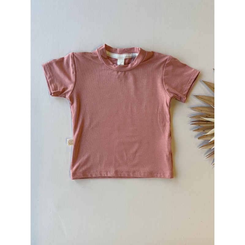 Short Sleeve Essential Tee | Salmon | Luxury Bamboo