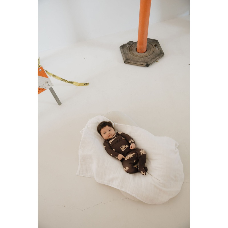 Sleepy Time Set | Bulldozer|Newborn (Footed)|0-3 Months (Footed)|3-6 Months (Footed)