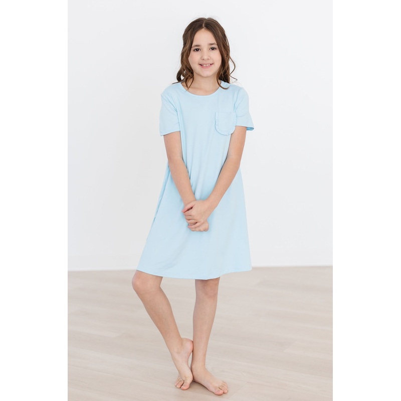 Bluebird T-Shirt Dress|6-12M|12-24M|2T|3T|4T|5/6|7/8|9/10