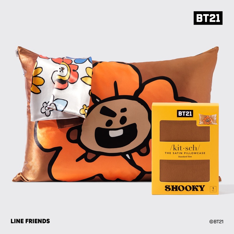 BT21 meets Kitsch Satin Pillowcase – SHOOKY