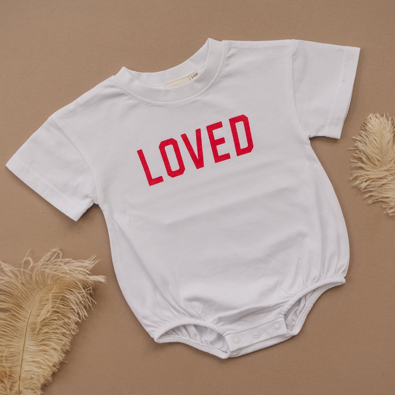 Loved Organic Cotton T-Shirt Romper – more colors