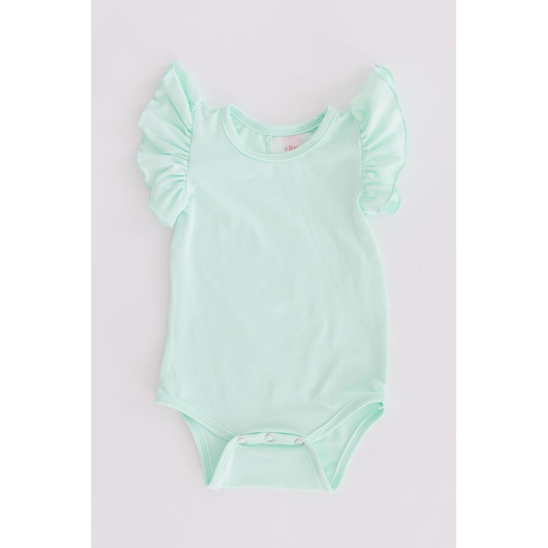 Pastel Green S/S Flutter Bodysuit
