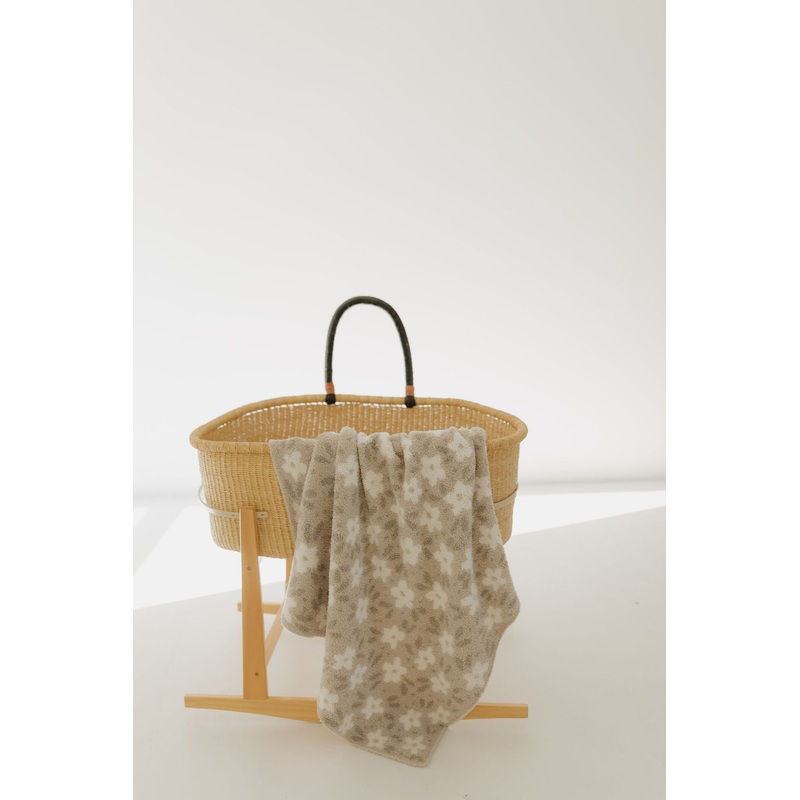 Plush Blanket | French Gray Floral