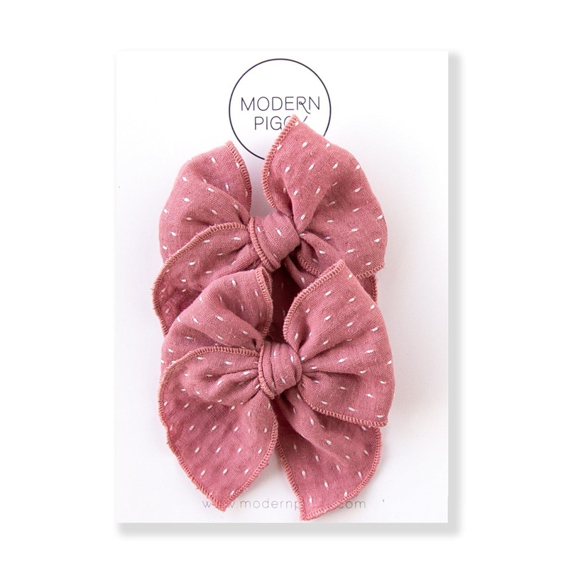 Raspberry | Pigtail Set – Petite Party Bow