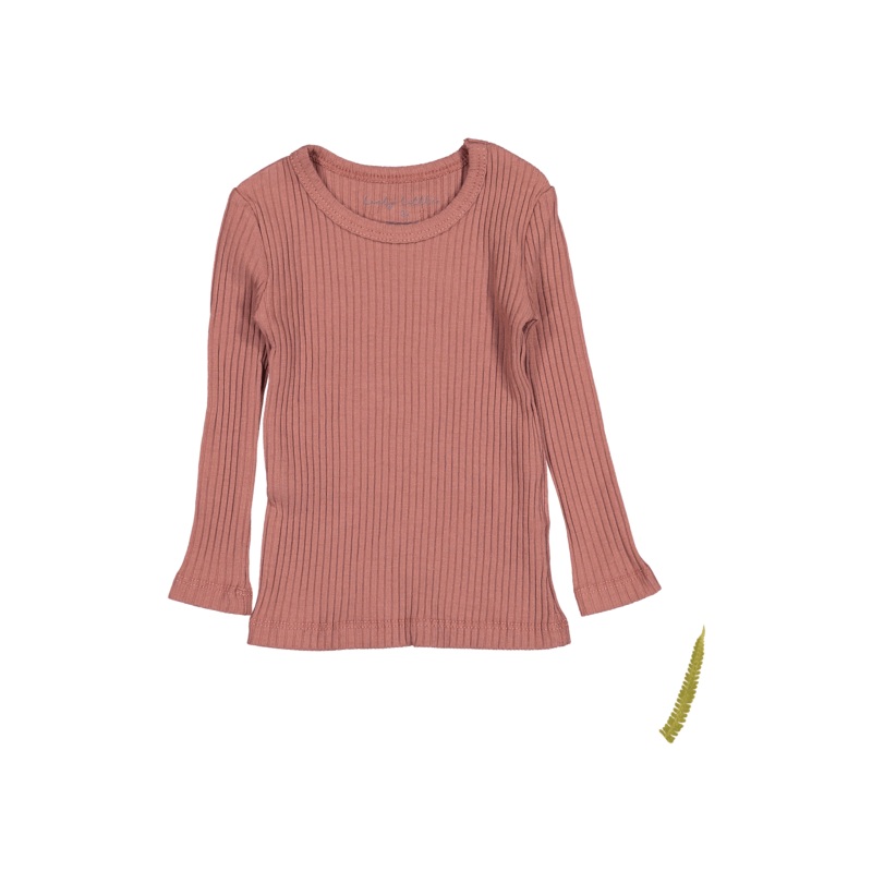 The Long Sleeve Tee – Rosewood Ribbed