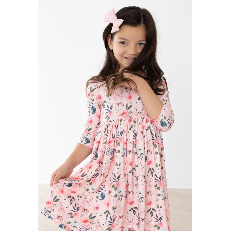 This Little Piggy Twirl Dress|6-12M|12-24M|2T|3T|4T|5/6|7/8|9/10