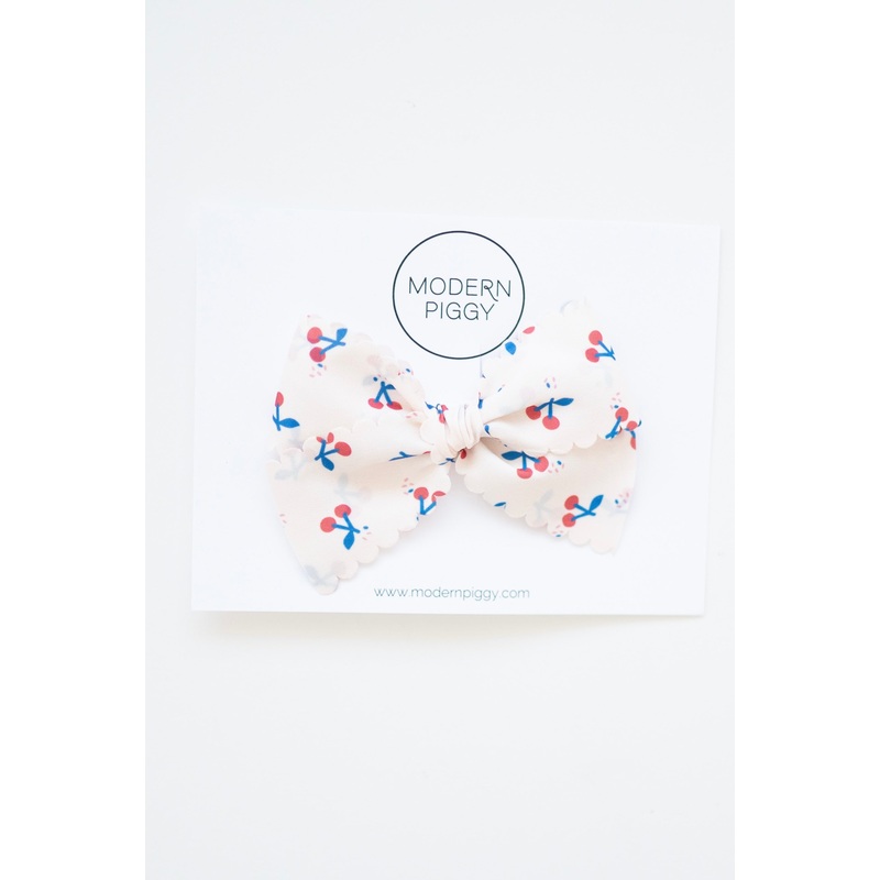 Cherry Jubilee | Ribbon Bow|Alligator Clip|Nylon Headband|Collar Clip